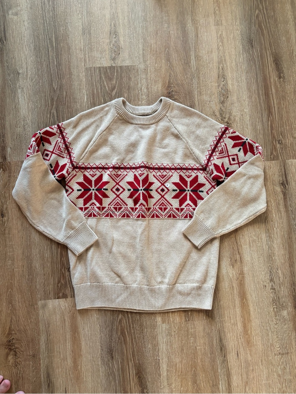 Eddie Bauer Unisex Holiday Cotton Crewneck Sweater S